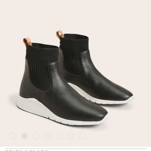 Gentle Souls Black / White Sneaker Boots Size 6.5 - Picture 1 of 8